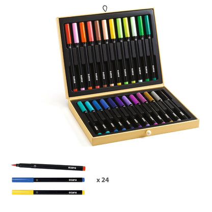 Djeco Suitcase with Felt-Tip Pens
