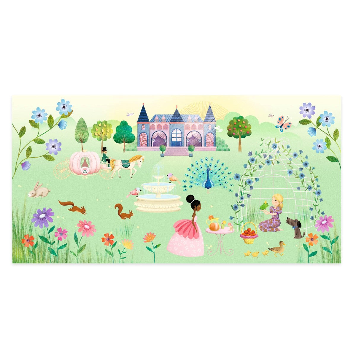 Djeco Reusable Stickers, The Castle