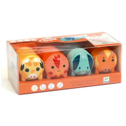 Djeco Creative Play for Little Ones, Stamps - Farmyard Edition
