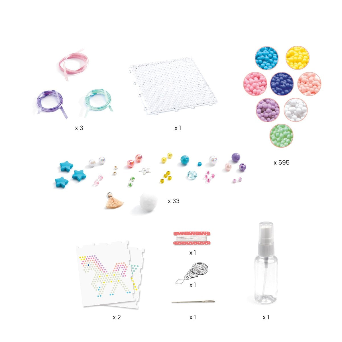 Djeco Creative Set, Artistic aqua - Rainbows