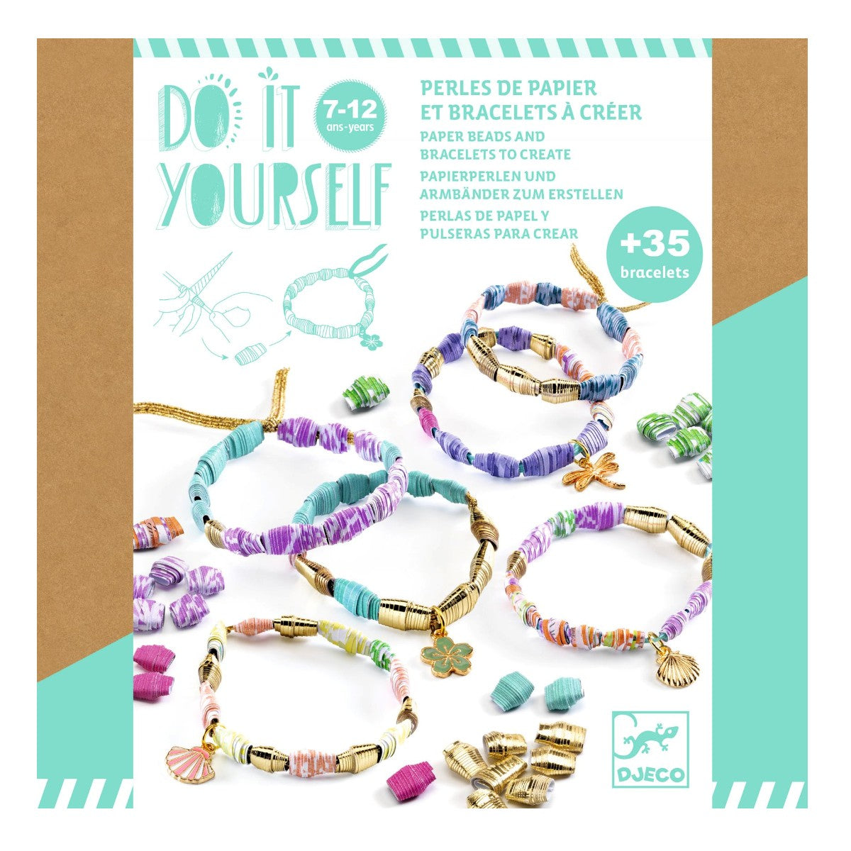 Djeco DIY, Lav dine egne armbånd med charms