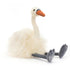 Jellycat bamse, Evelyn svane - 47 cm