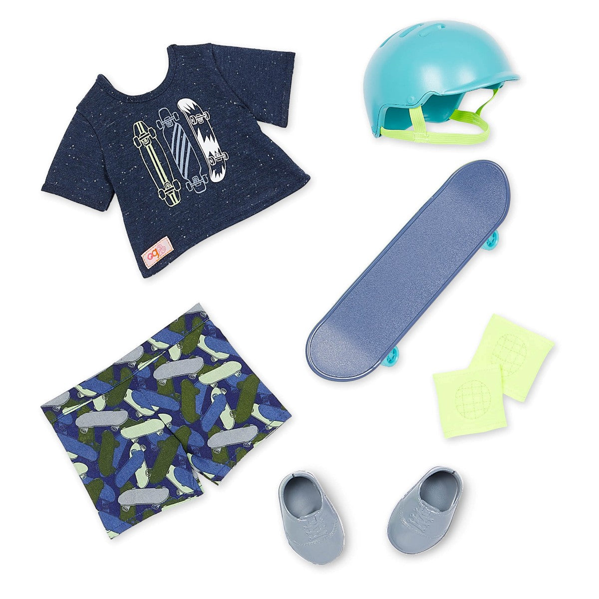 Our Generation doll, Theodore with skateboard – 46 cm