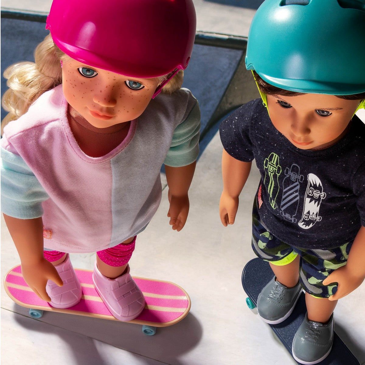 Our Generation doll, Theodore with skateboard – 46 cm