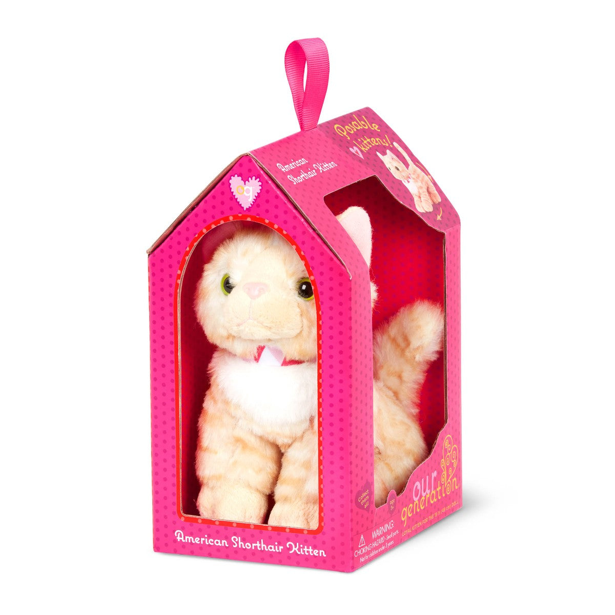 Our Generation Doll Accessories, Shorthair Kitten with Movable Legs