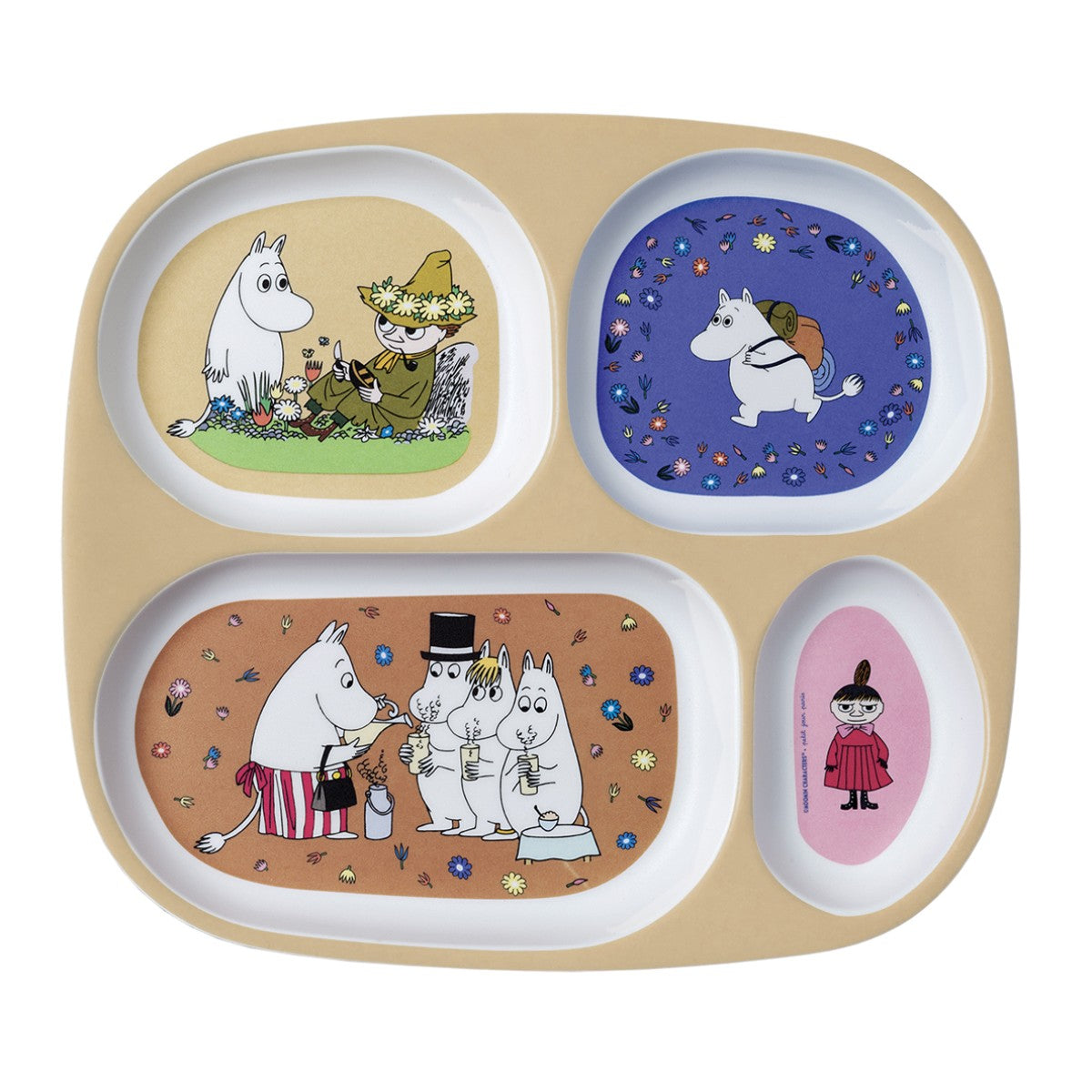 Petit Jour Paris 4-Piece Plate Set, Moomin