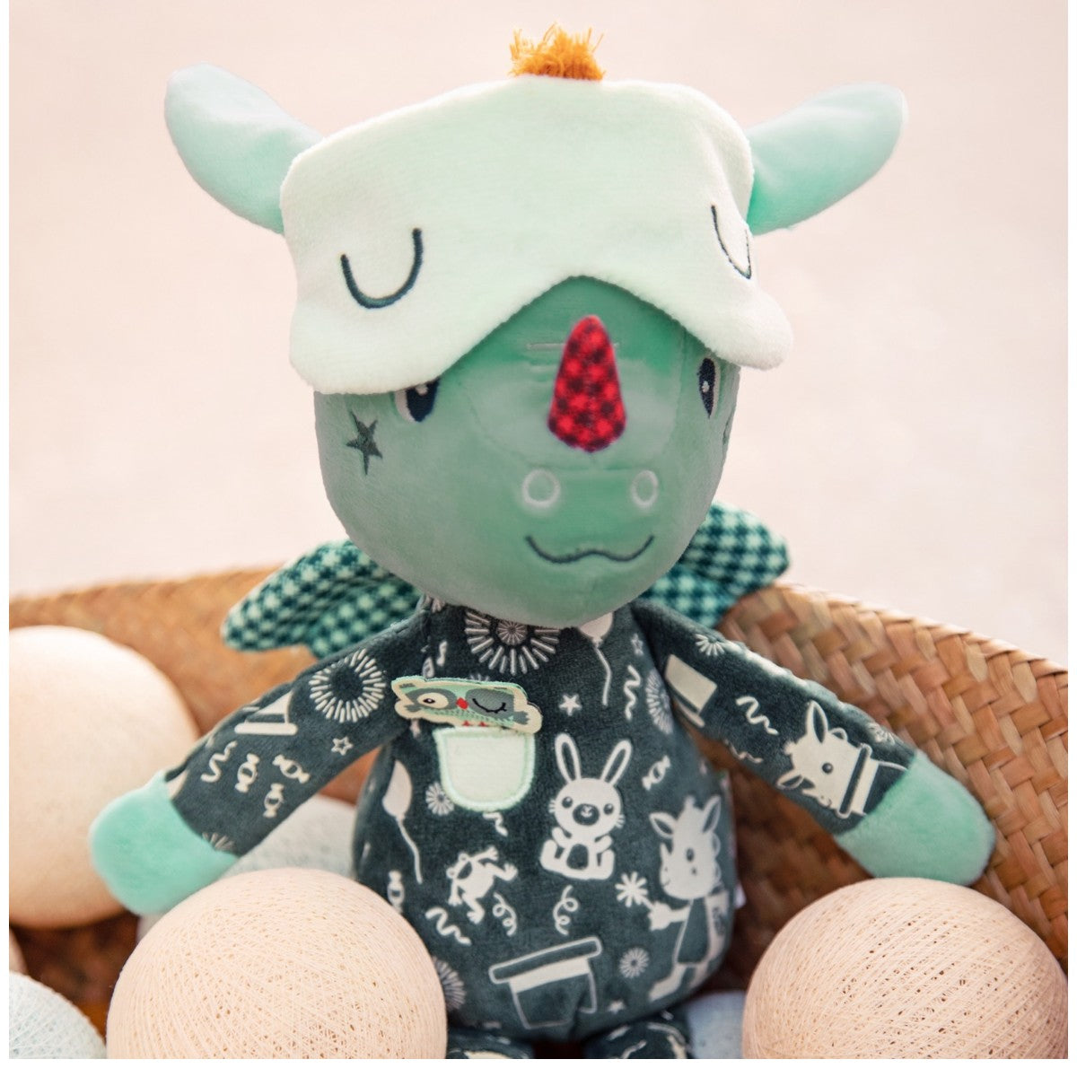 Lilliputiens Plush Toy, Joe Goodnight Friend - Glow-in-the-Dark