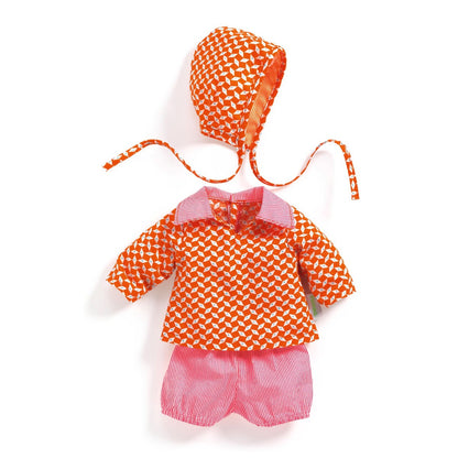 Djeco Pomea Doll Clothing - Set with Hat, Pepin