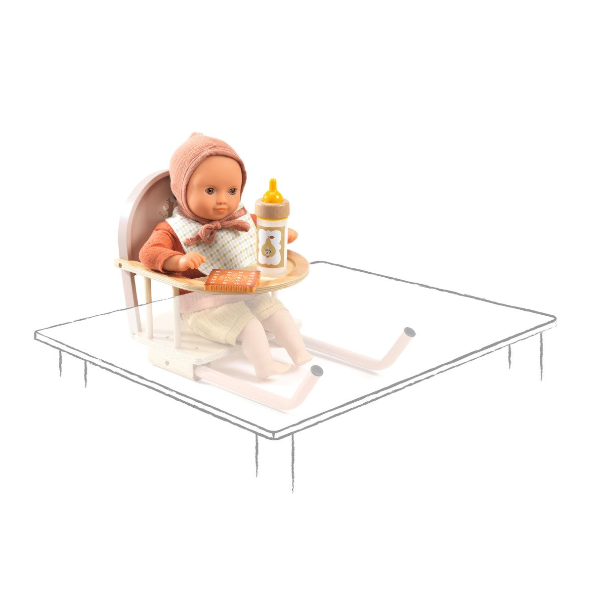 Djeco Pomea, Doll High Chair