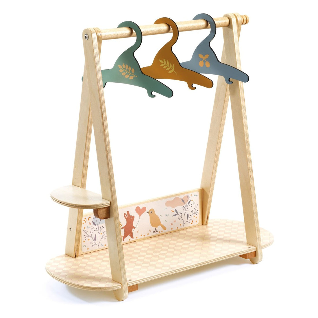 Djeco Pomea, Stort dukke garderobe stativ med bøjler DJ07782