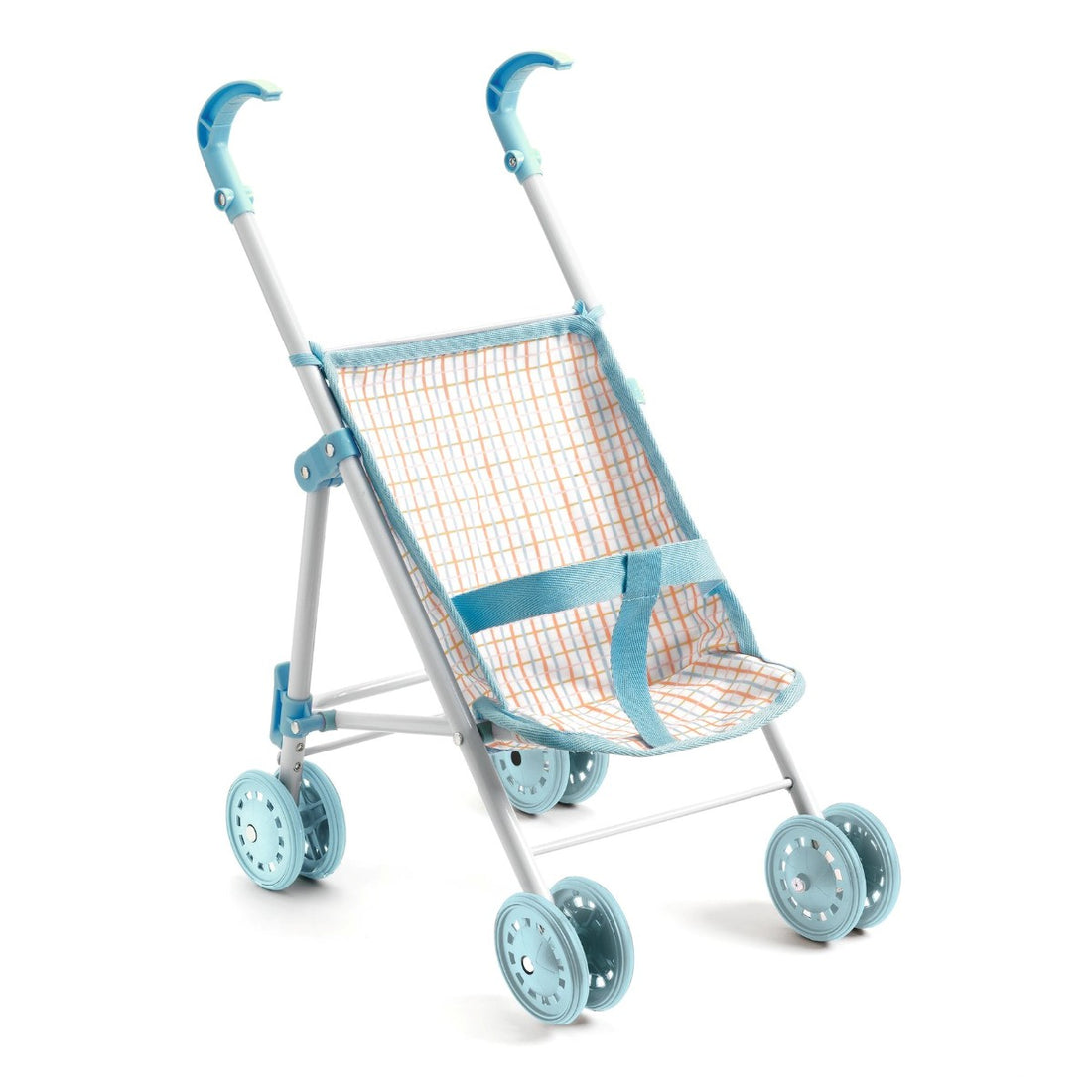 Djeco Pomea, Blue Stroller for Dolls, 44 cm