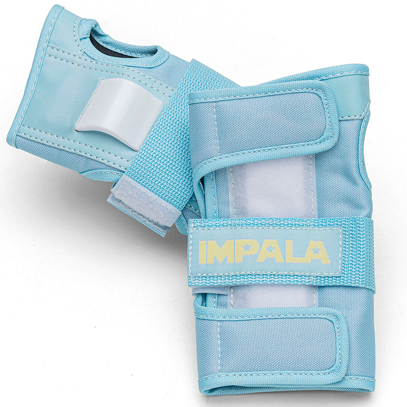 Impala Protective Gear for Roller Skating, Adult, Sky Blue/Yellow - Size M