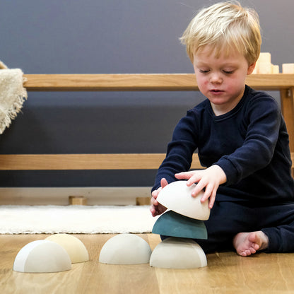 bObles Tumbling Stones, Set of 6 - Ocean