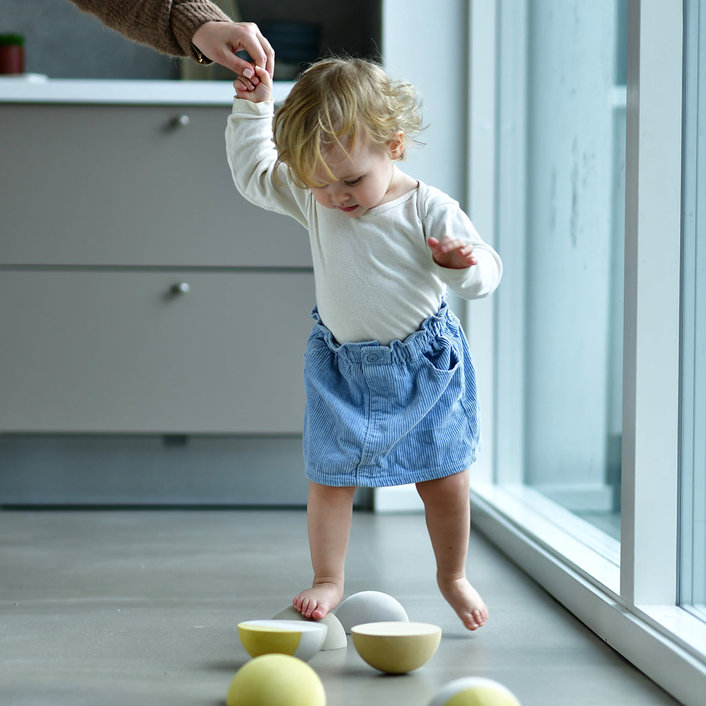 bObles Tumbling Stones, Set of 6 - Honey