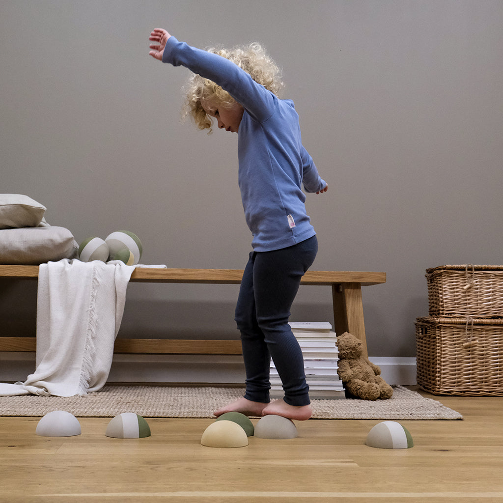 bObles Tumlesten, Set of 6 – Moss