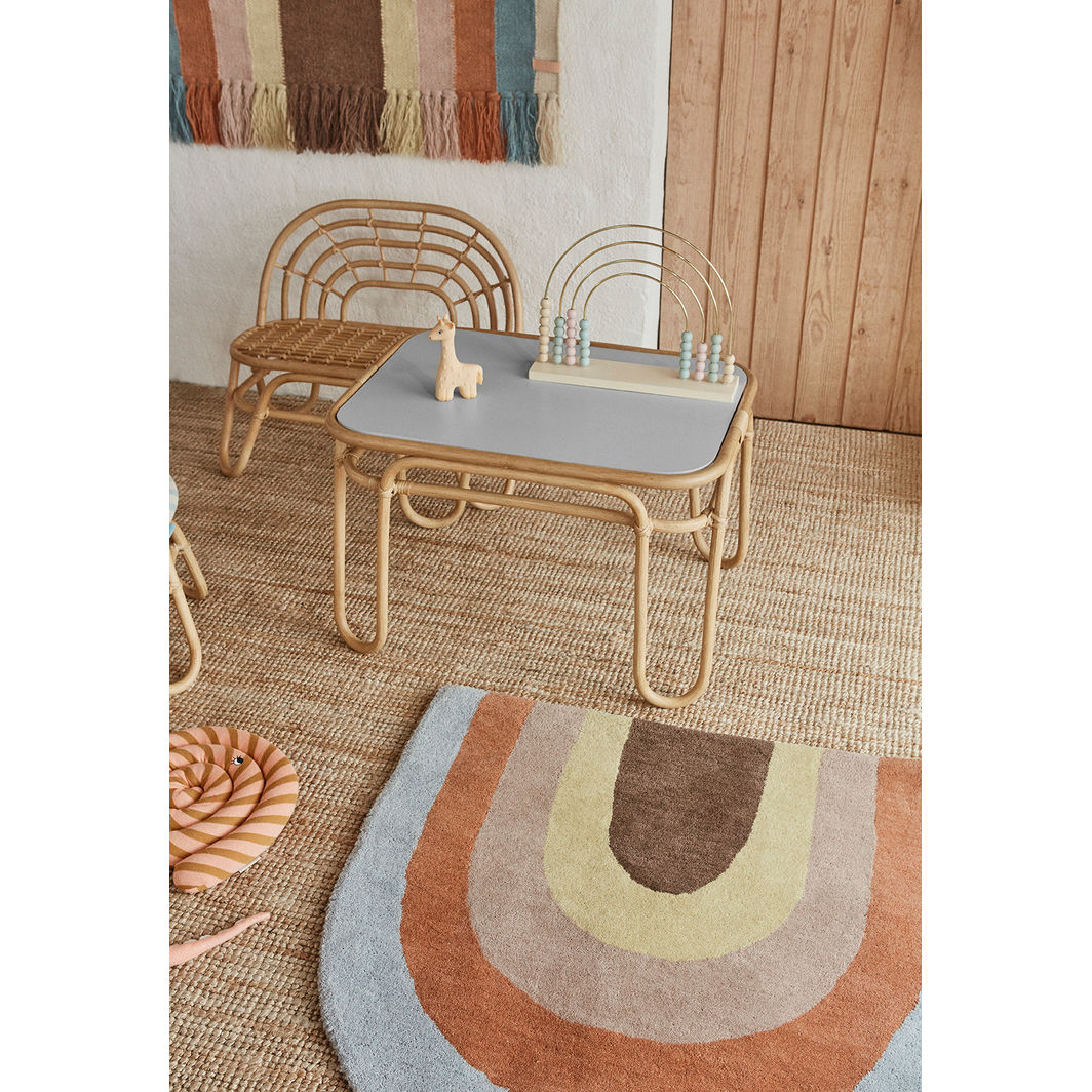 OYOY Wooden Toy, Abacus Rainbow Bead Frame - Nature