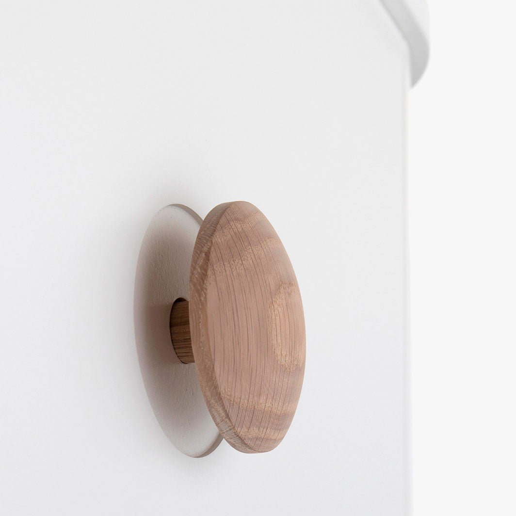 Oliver Furniture Wood Wardrobe with 2 Doors, White/Oak – 204 cm High