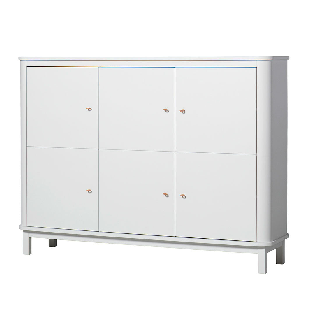 Oliver Furniture Wood Multi-Cabinet with 3 Doors, White