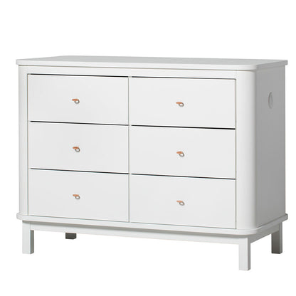 Oliver Furniture Wood Dresser with 6 Drawers - White