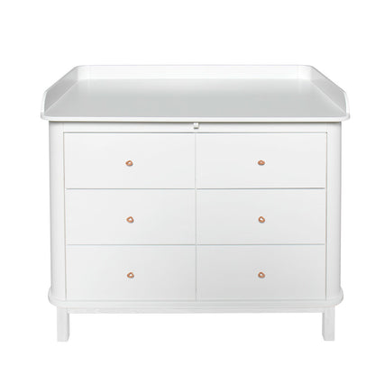 Oliver Furniture Wood Changing Unit with Large Top - White