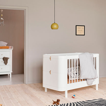 Oliver Furniture, Wood Mini+ Crib, excluding Junior Kit - White