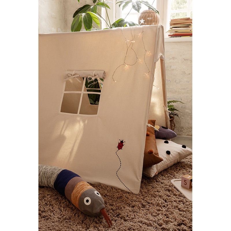ferm Living Play Tent, Ladybird Embroidery