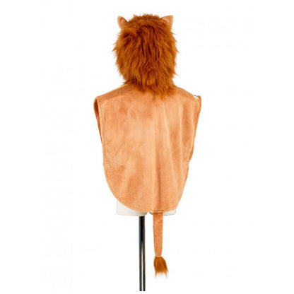 Dyrekostume, løvekappe - str. 92 cm - vist bagfra
