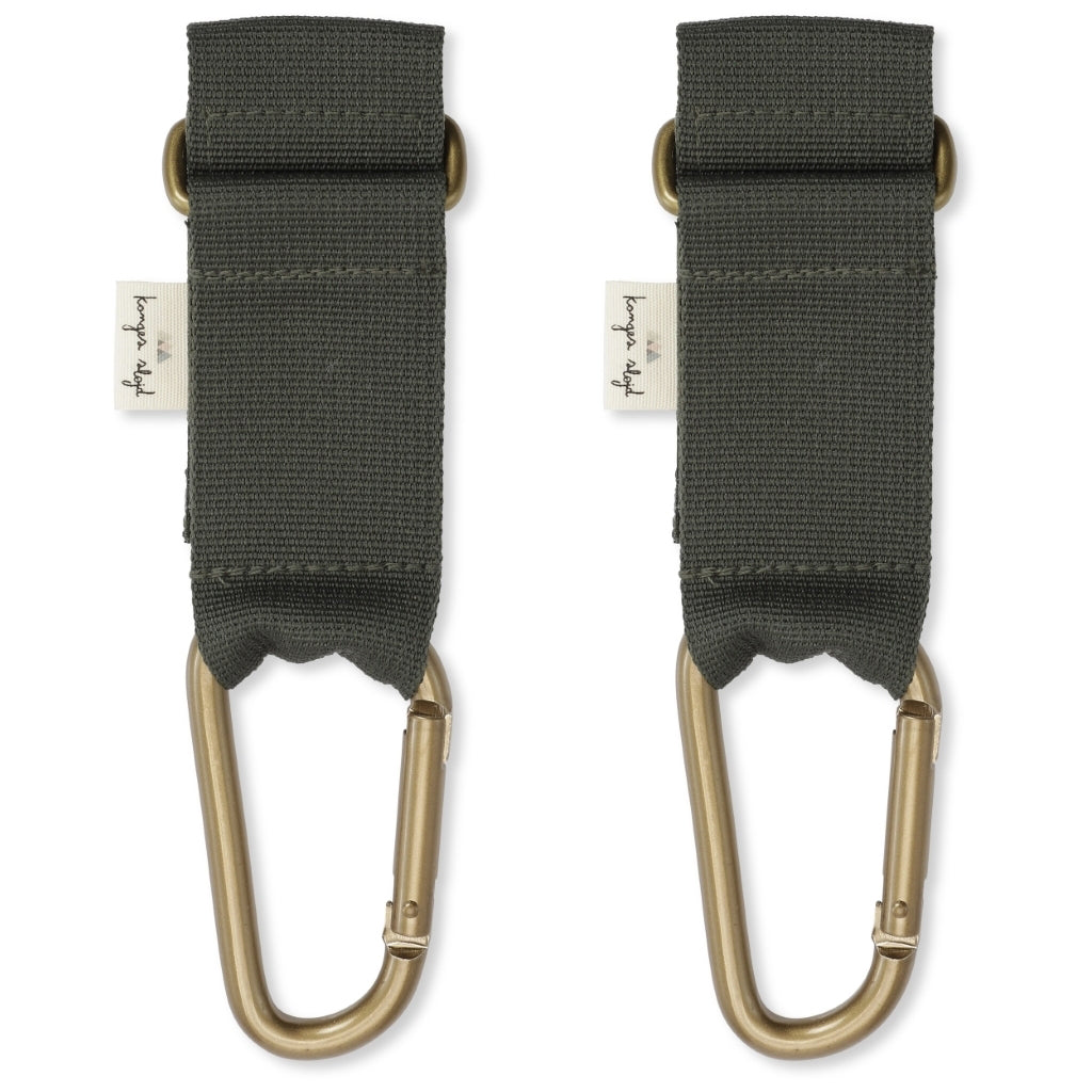 Konges Sløjd Stroller Straps, Set of 2 - Moss Grey