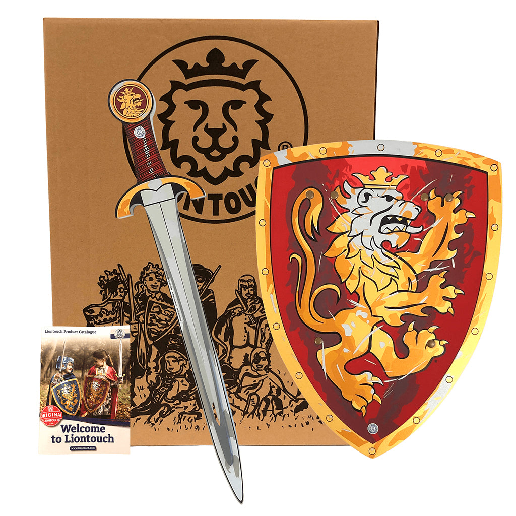 Liontouch Knight Set with Red Shield and Sword, Lion