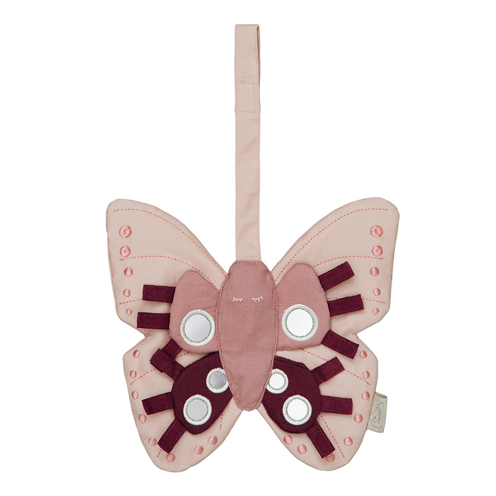 Cam Cam Hanging Activity Toy, Butterfly - Dusty Rose
