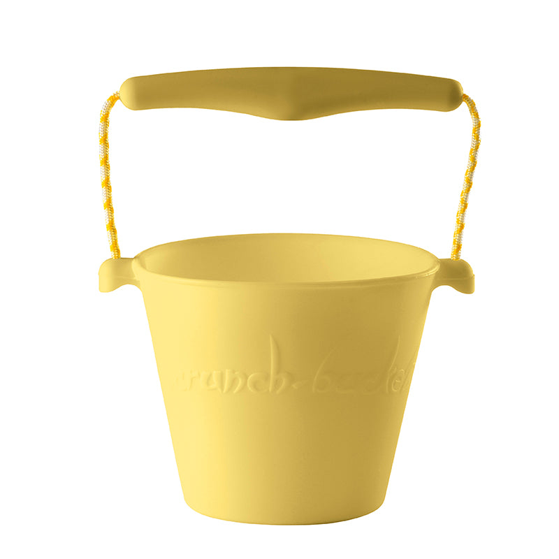 Scrunch-bucket, soft and foldable bucket – Icecream Yellow