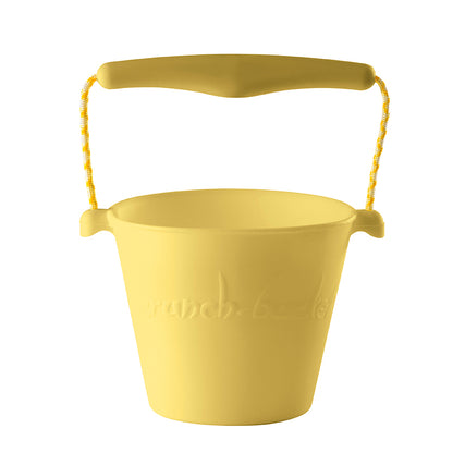 Scrunch-bucket, soft and foldable bucket – Icecream Yellow