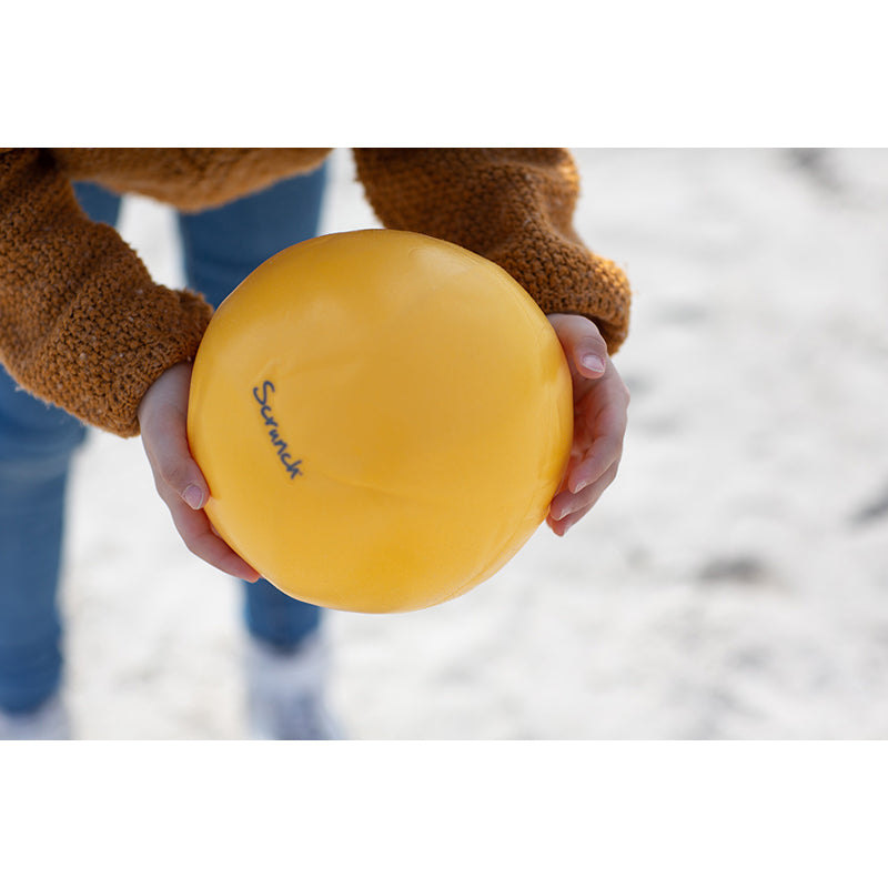 Scrunch-Ball, Inflatable Soft Ball - Pastel Yellow