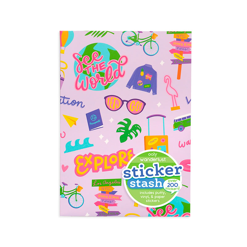 Ooly Klistermærker, Wanderlust - Over 200 stk