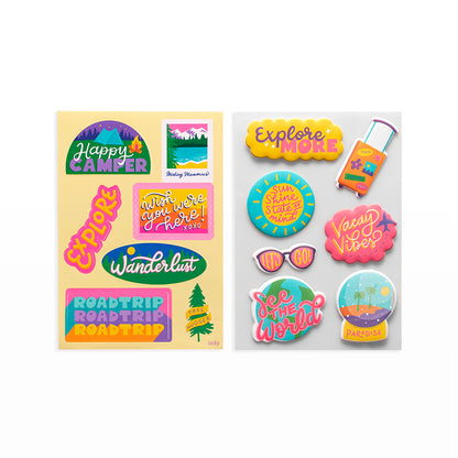 Ooly Stickers, Wanderlust - Over 200 Pieces