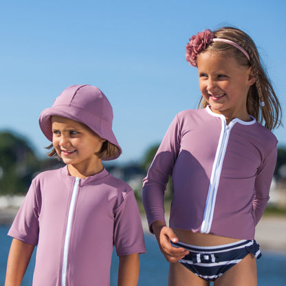 Petit Crabe UV Sun Hat, Frey, Heather - Ages 0-8