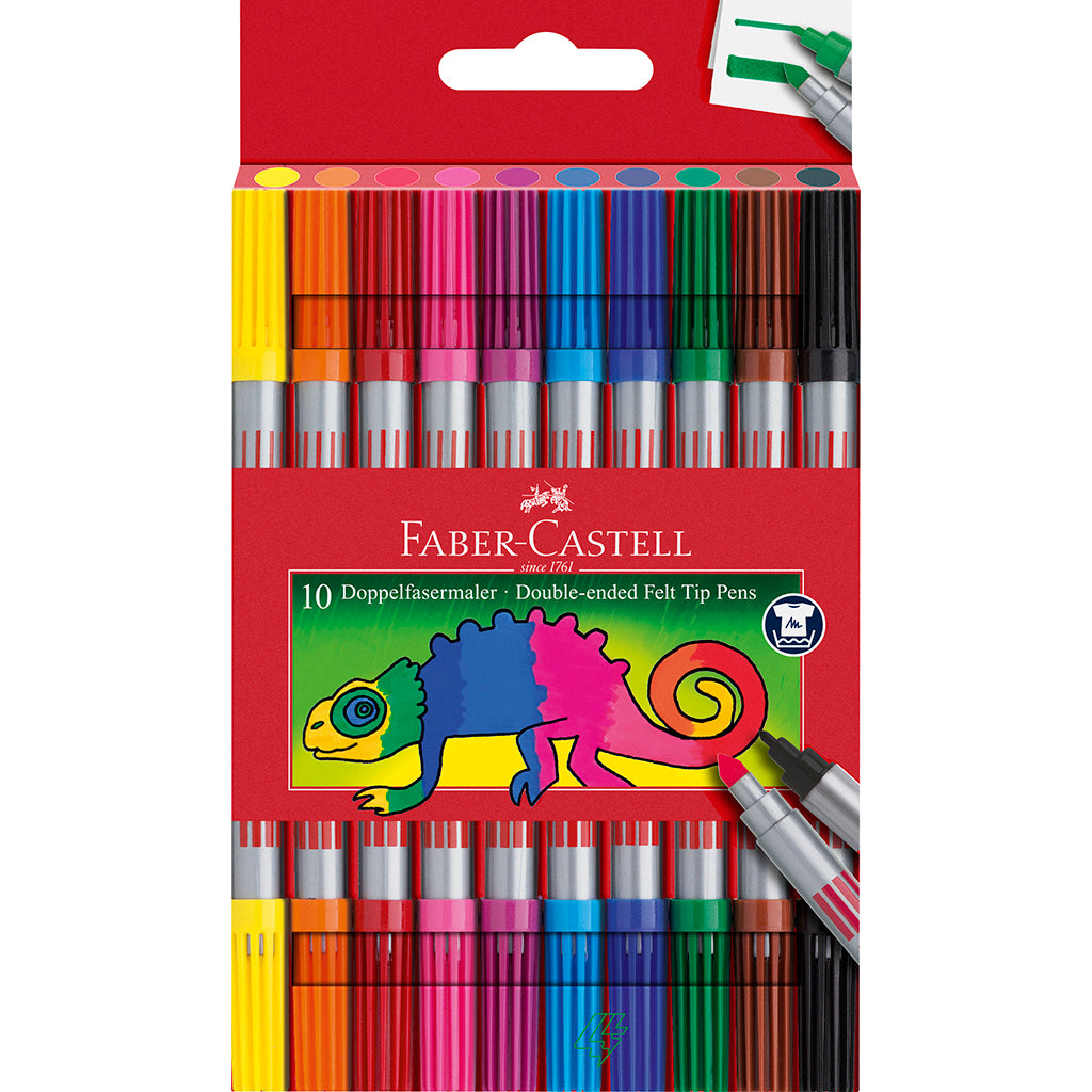 Faber-Castell, Dobbelt tuscher - 10 stk.