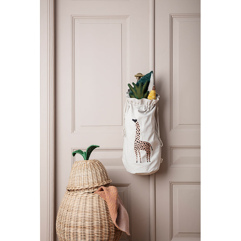 ferm Living Pear Storage, Woven Basket in Rattan