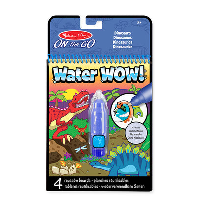 Water-wow, mal m. vand, genanvendelig motiver - dinosaur