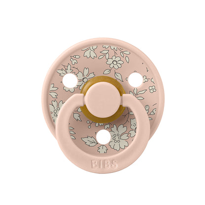 Bibs Liberty, Pack of 2, Natural Rubber Pacifiers, Size 2 - Capel - Blush Mix
