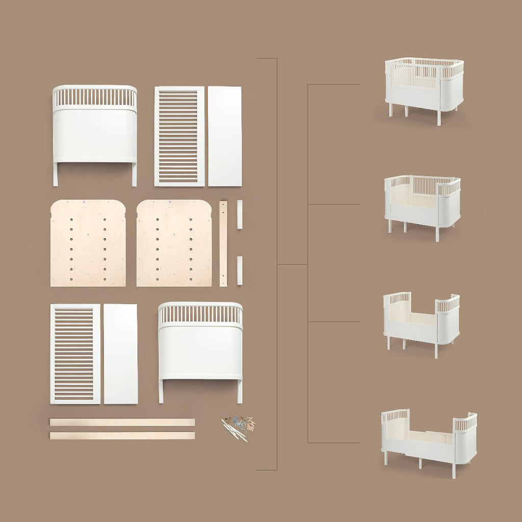 Sebra Bed Baby &amp; Junior - Classic White