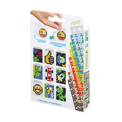 Pixel Mosaic Keychain, Mini Mosaic Beads, Set of 3 - Cool