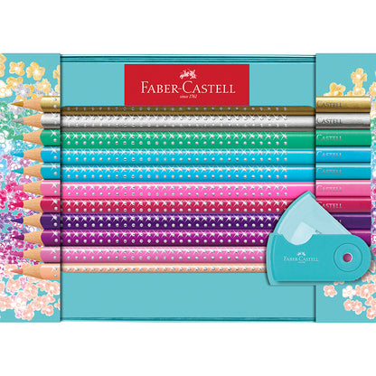 Faber-Castell Sparkle, 20 Colored Pencils in Box + Sharpener