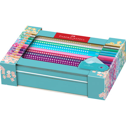 Faber-Castell Sparkle, 20 Colored Pencils in Box + Sharpener