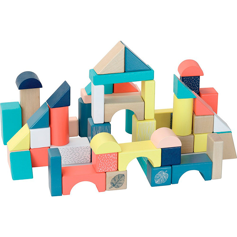 Vilac Wooden Building Blocks, 54 Pieces