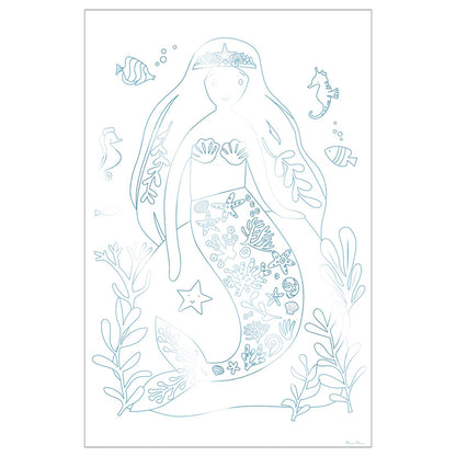 Meri Meri Coloring Posters, Mermaid