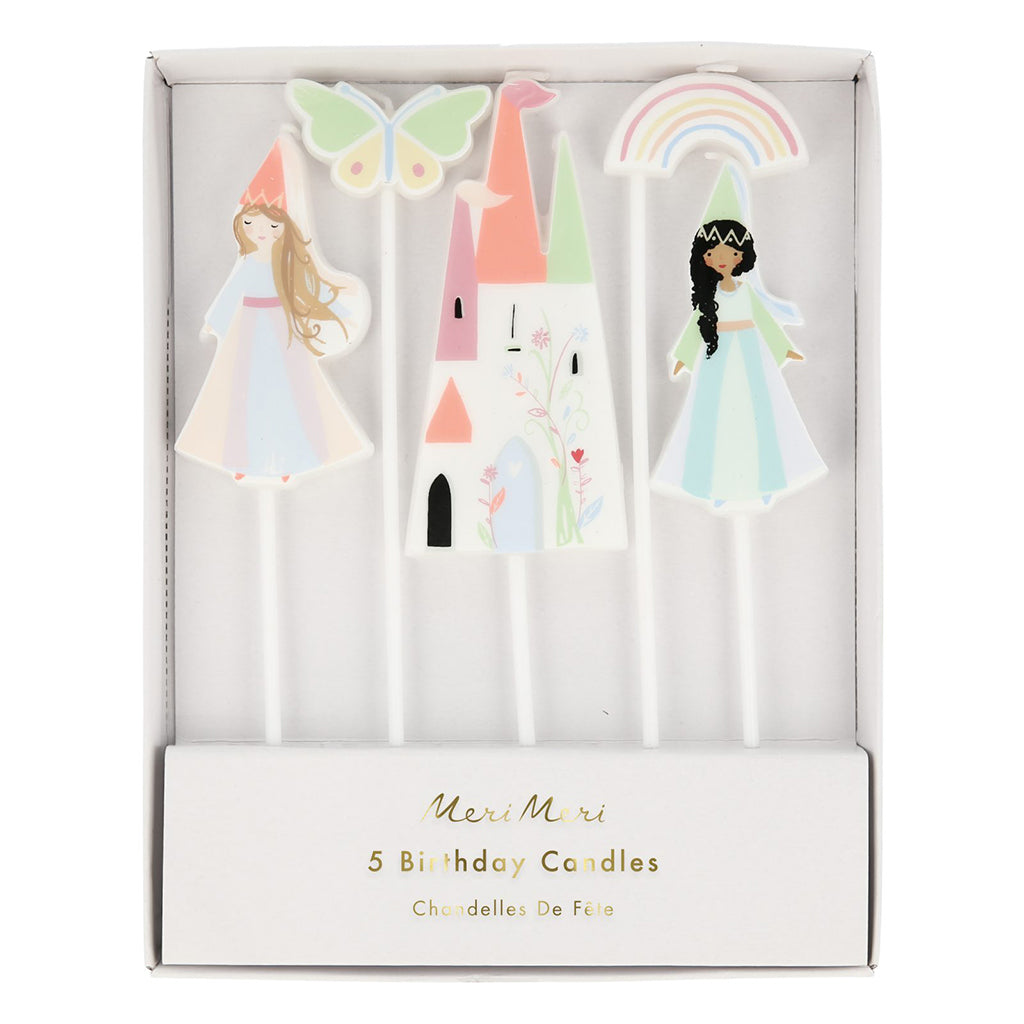 Meri Meri Cake Candles, Magical Princess - Set of 5