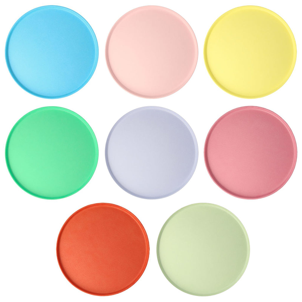 Meri Meri paptallerkener str. L, Lyse farver - 8 stk.