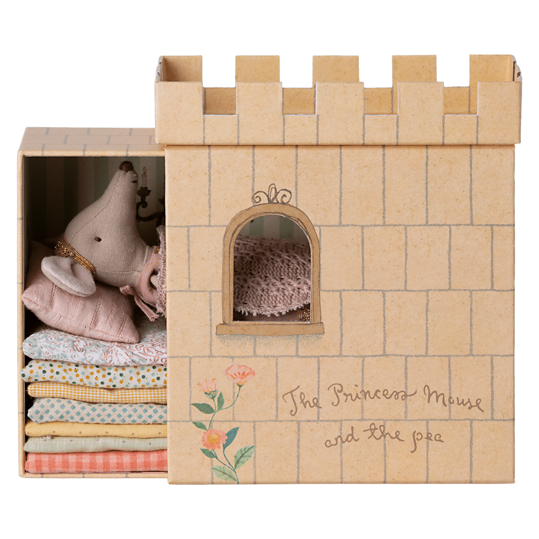 Maileg Princess and the Pea Castle with Big Sister Mouse