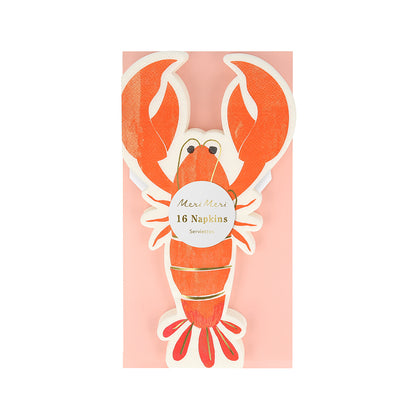 Meri Meri Napkins, Lobster – Pack of 16
